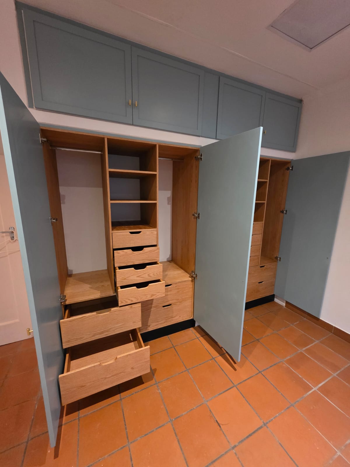 Completed custom cabinetry project by The Wood Master